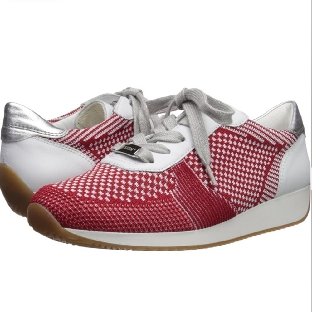 ARA Fusion 4 Lilly Sneaker Woven Red 6